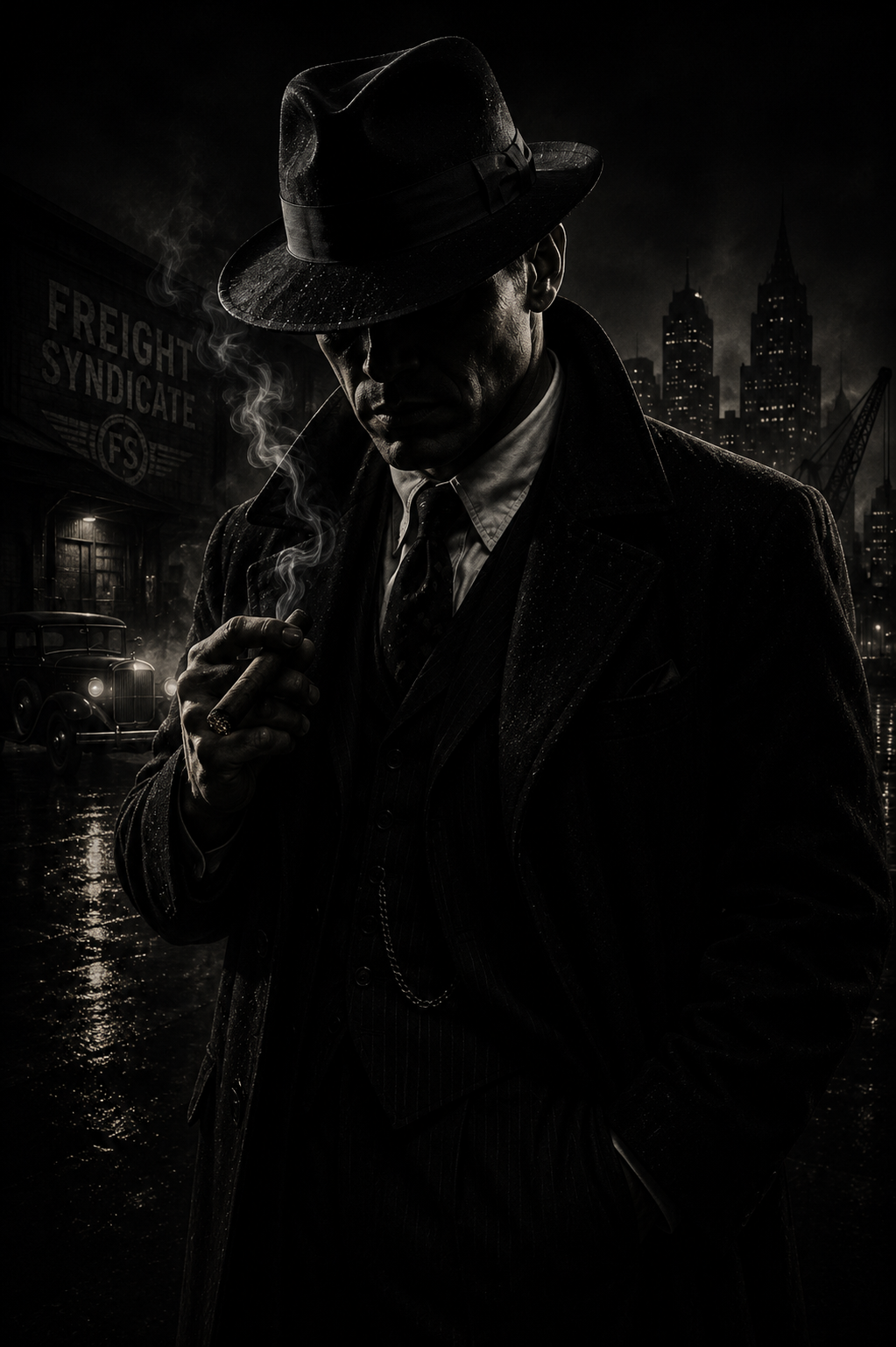 Freight Syndicate noir boss command artwork